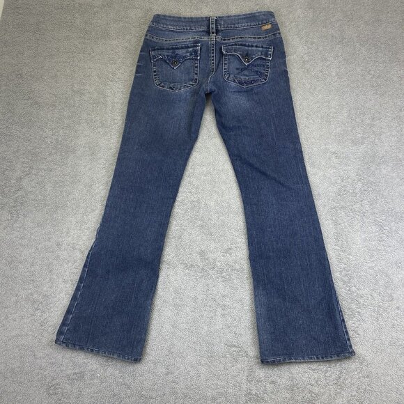 Silver Pioneer Bootcut Jeans Women's 30x30* Flare Blue Flap Pocket Denim Y2K‎ - Picture 2 of 16